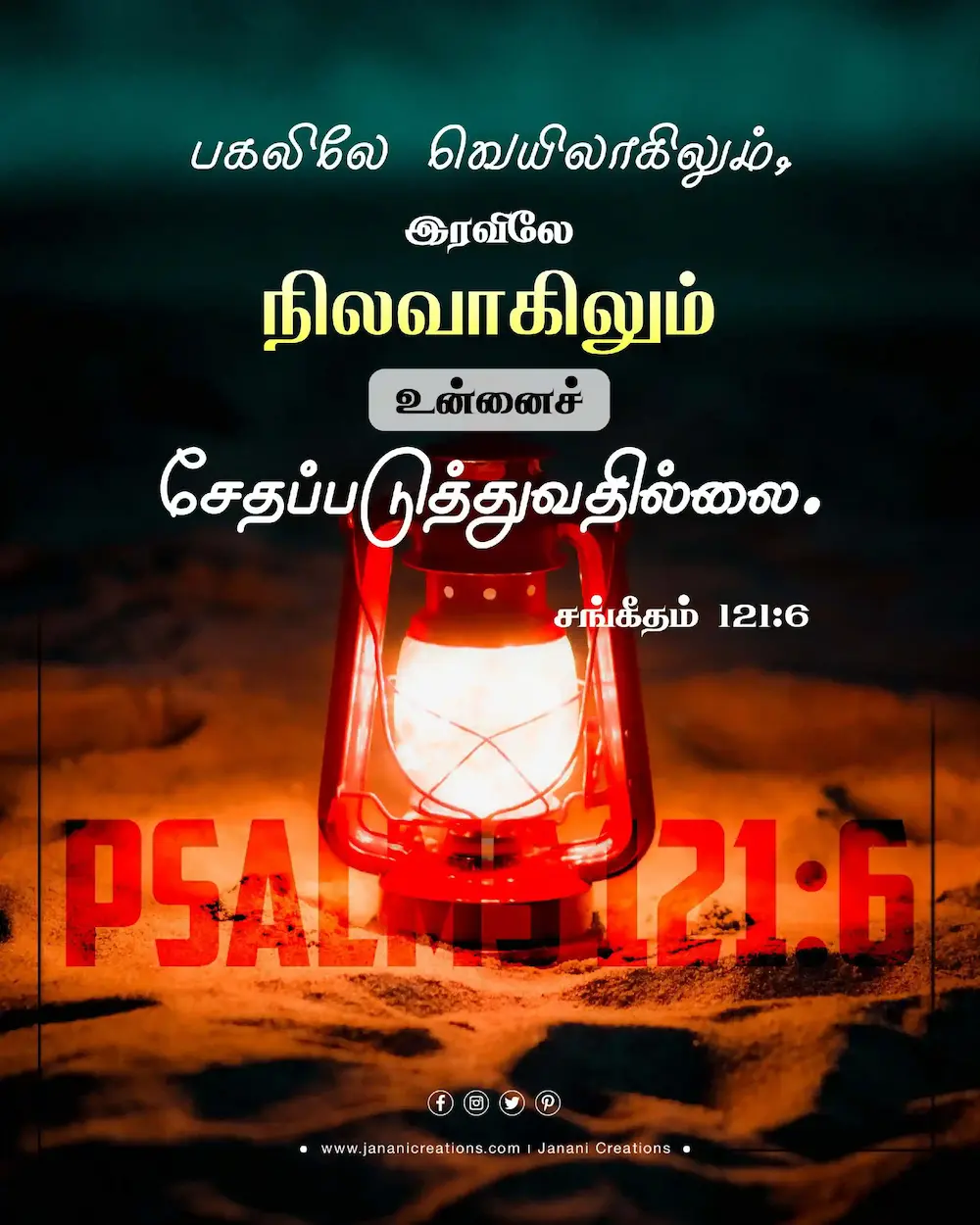 God’s protection day and night Psalm 121:6